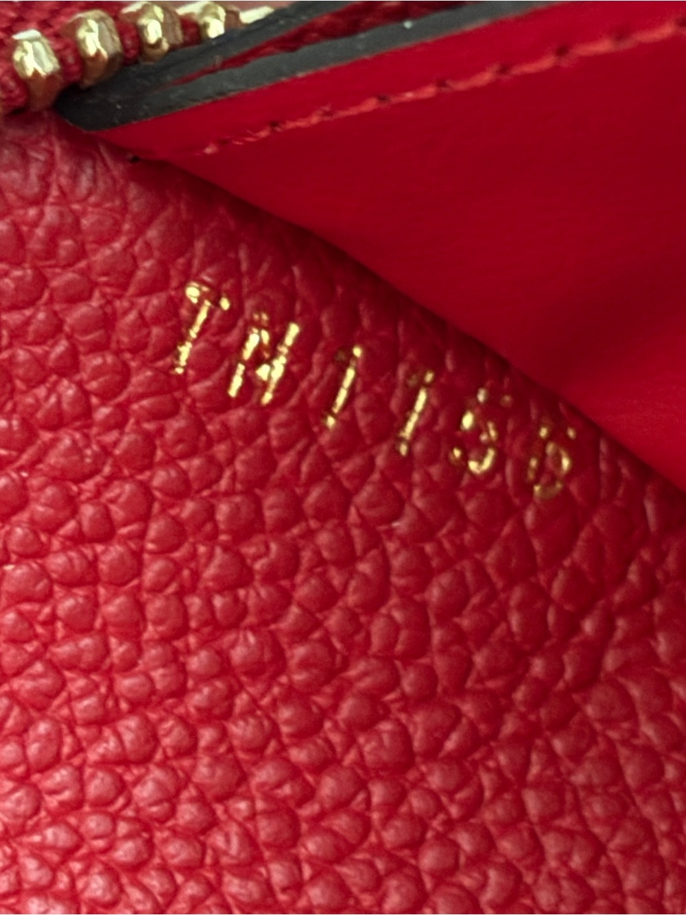 RARE Louis Vuitton Clemence Wallet Empreinte Leather Red - Picture 13 of 14